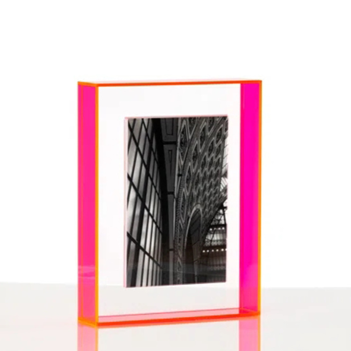 Wholesale Transparent Double Sided Glass And Acrylic Floating Rustic Wooden Photo Wood Picture Frame