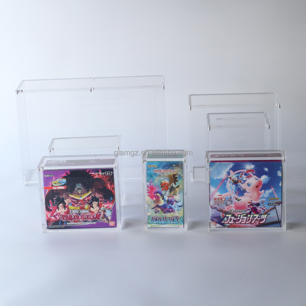 Wholesale Custom Deck Playing Game Funko Pop mtg 1st edition Acrylic Display Pokemon Cards Booster Box