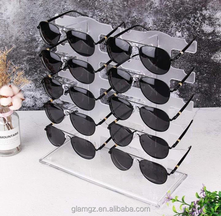 Time-limited seconds kill Clear Rayban Bamboo Glasses Display Stand Acrylic Sunglasses Display Rack