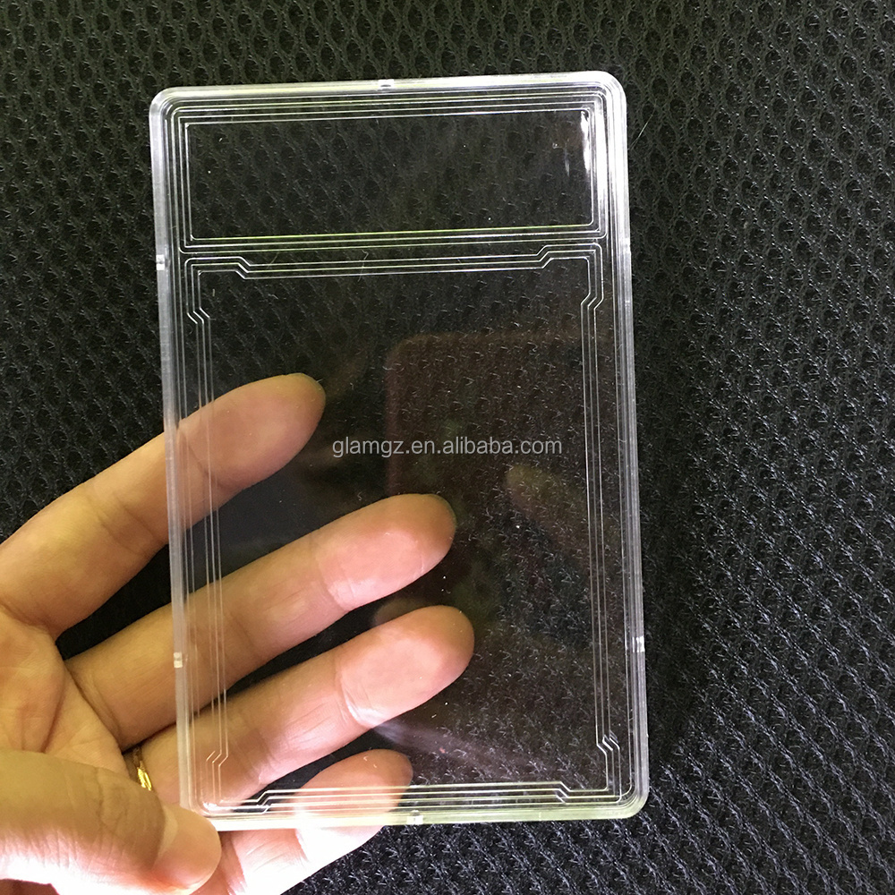 Acrylic Ultrasonic Type Grading Playing Cards Clear PSA Card Slab Hard Plastic Pokemon Yojioh Card Holder