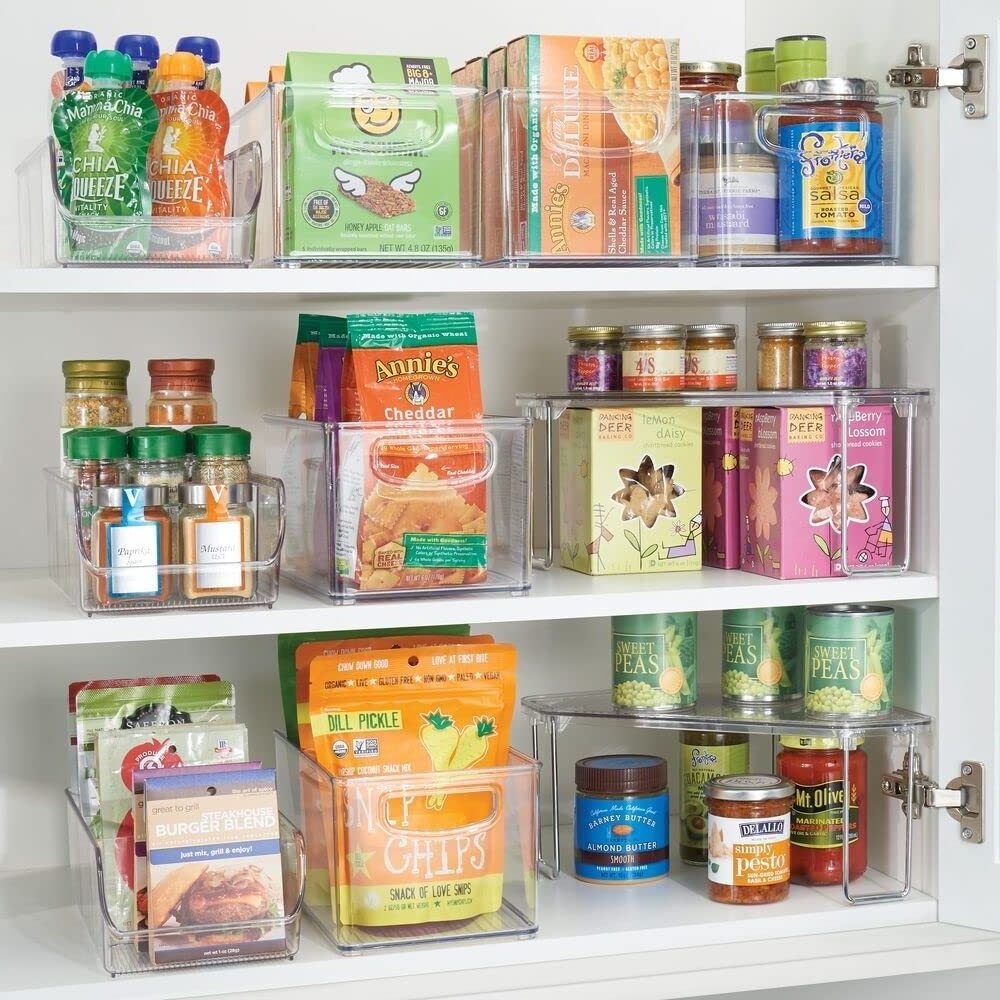 Clear Freezer Organization Kitchen Cabinet Pantry Shelf Drawer