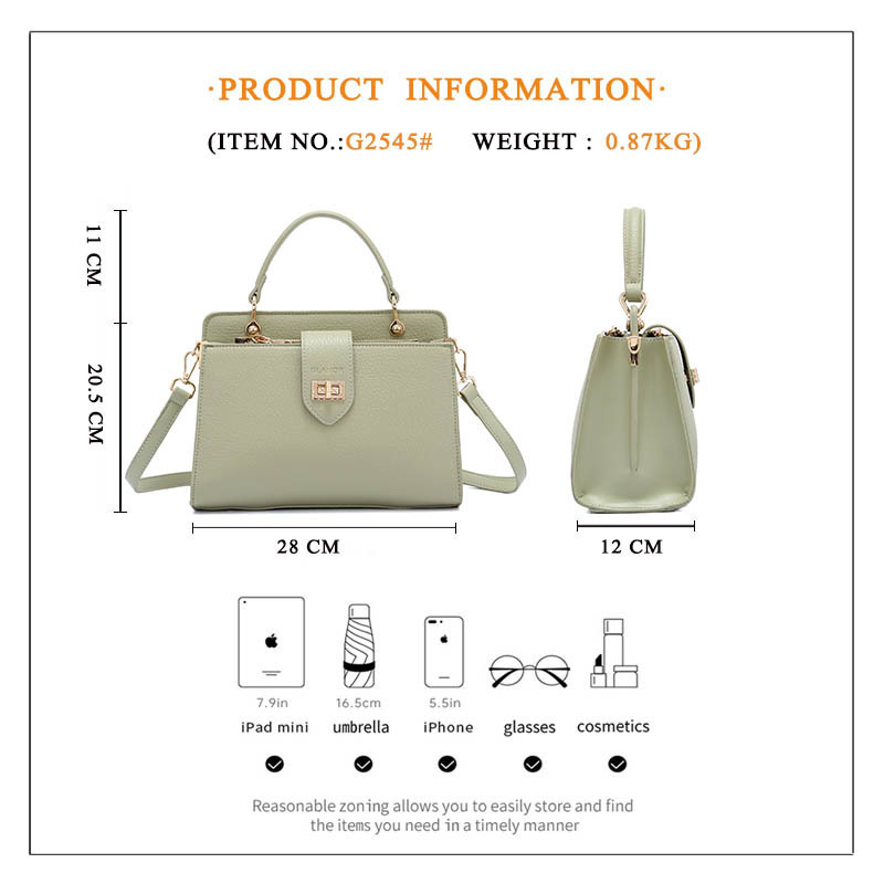 New Designluxury handbag for woman New Design Mass LuxurMetal Pendant Litchi Fashion Casual Women's Handbag glamor bags