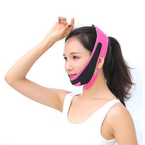 Elastic Face Slimming Bandage V Line Face Shaper Women Chin Cheek Lift Up Belt Facial Anti Wrinkle Strap Face Care Slim Tools