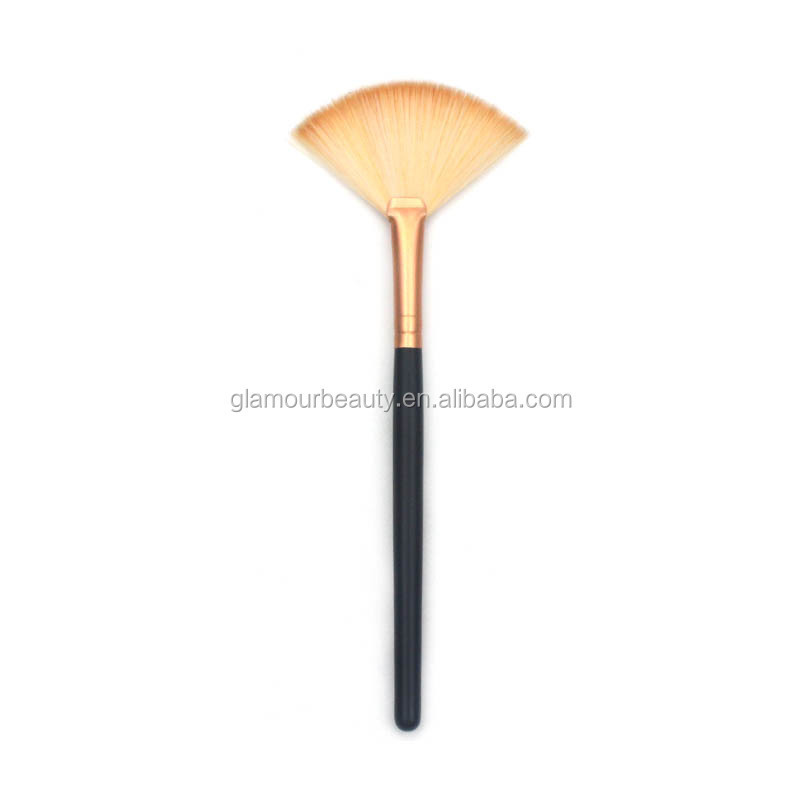 Mask Applicator Facial Brush Natural Bristle Facial Mask Fan Brush Highlighter Brushes