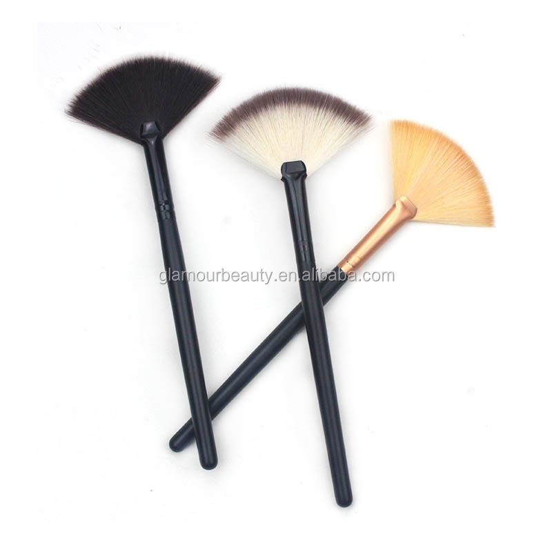 Mask Applicator Facial Brush Natural Bristle Facial Mask Fan Brush Highlighter Brushes