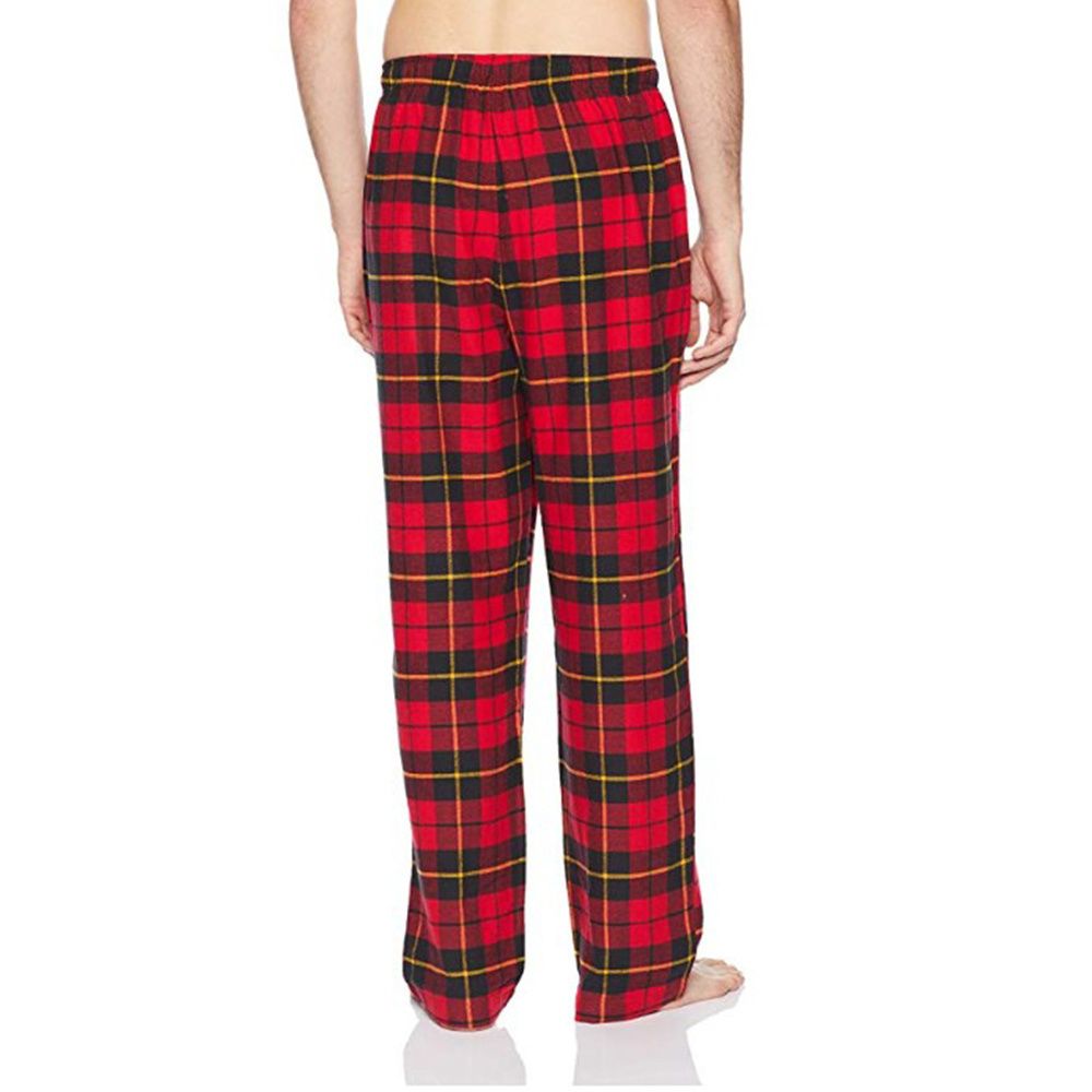 Wholesale Flannel Mens Pajama Pants Custom Cotton Plaid Bamboo Pajama Pants Men's Sleepwear