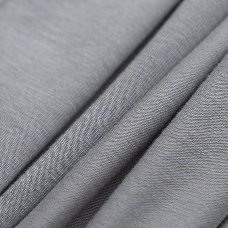 Soft Breathable Jersey Knitted Fabric Custom Bamboo Viscose Cotton Blended Fabric