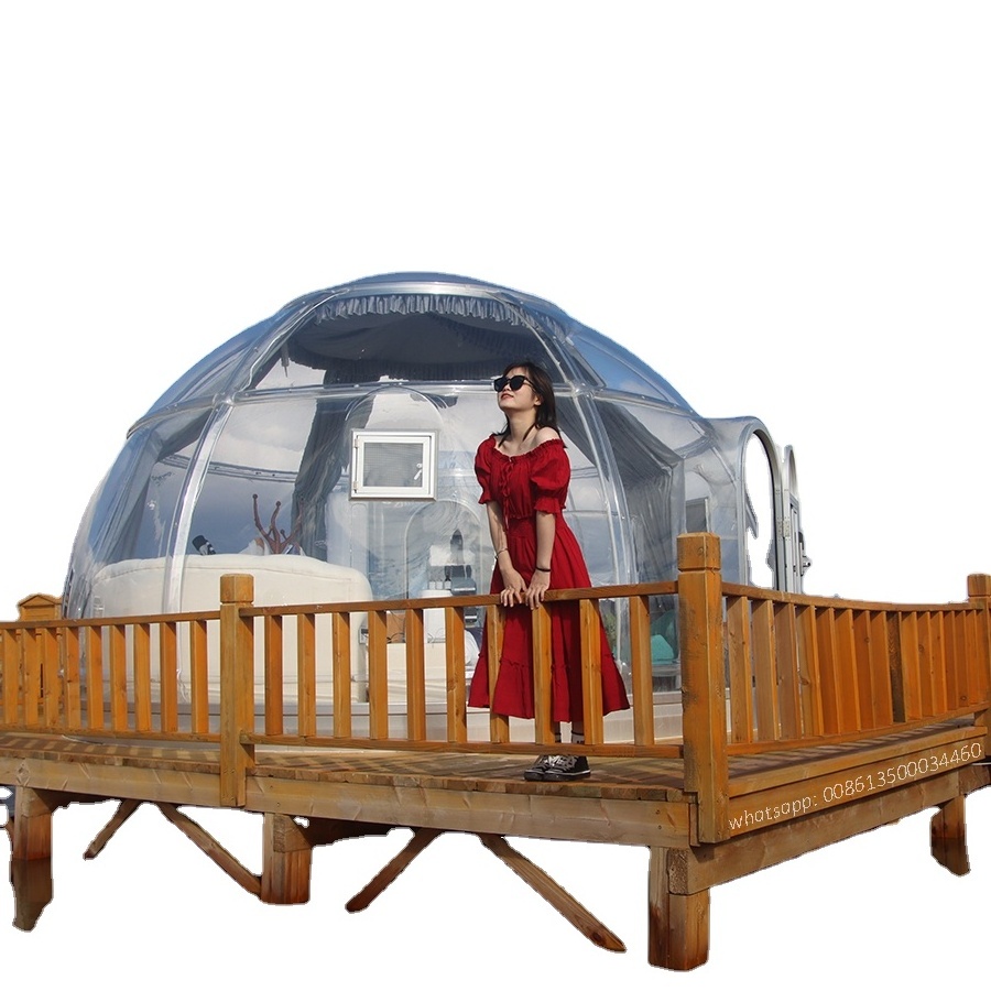 2022 New outdoor Restaurant PC Transparent Polycarbonate Clear Igloo Glass Geodesic Dome Tent of Supplier