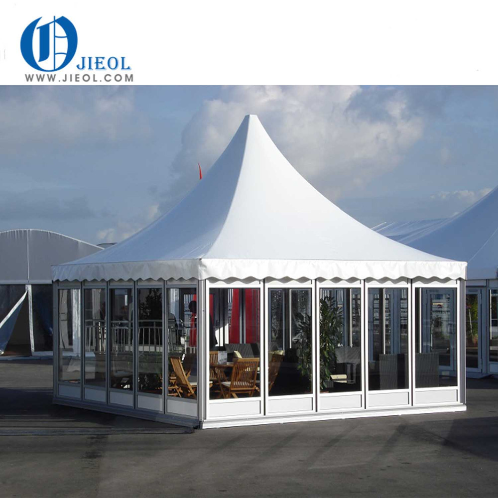 Guangzhou wholesale pagoda tent 3x3, 4x4, 5x5, 6x6, 10x10 for events/high canopy tent