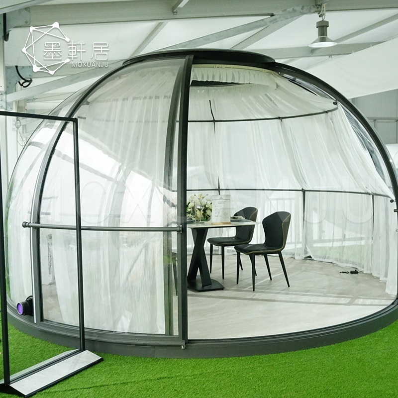 Mobile Waterproof Transparent Prefab PC Restaurant Igloos Dome House Crystal Tent