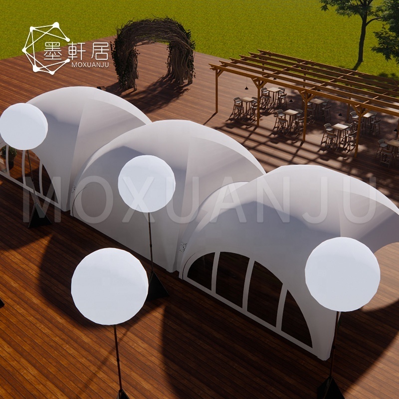 Customizable Outdoor PVC Arc Marquee Crossover Geodesic Dome Advertising Tent