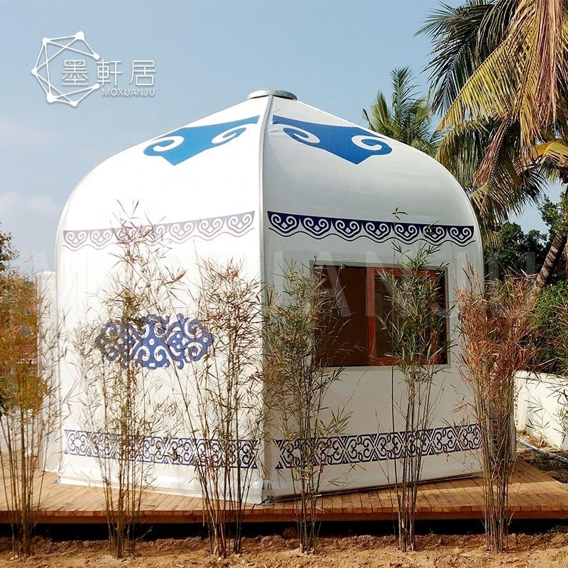 High Quality Luxury 4 Season Mongolian Yurt Glamping Tents for Sale