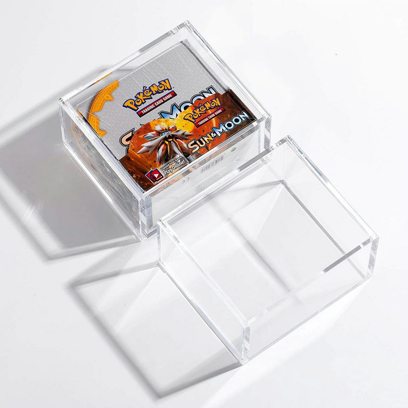 Custom Cards Display Case Elite Trainer ETB Box Protector Acrylic Pokemon Booster Box