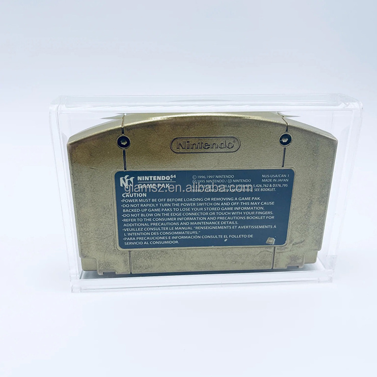 Nintendo 64 N64 Cartridge Video Game Acrylic Display Case Protector