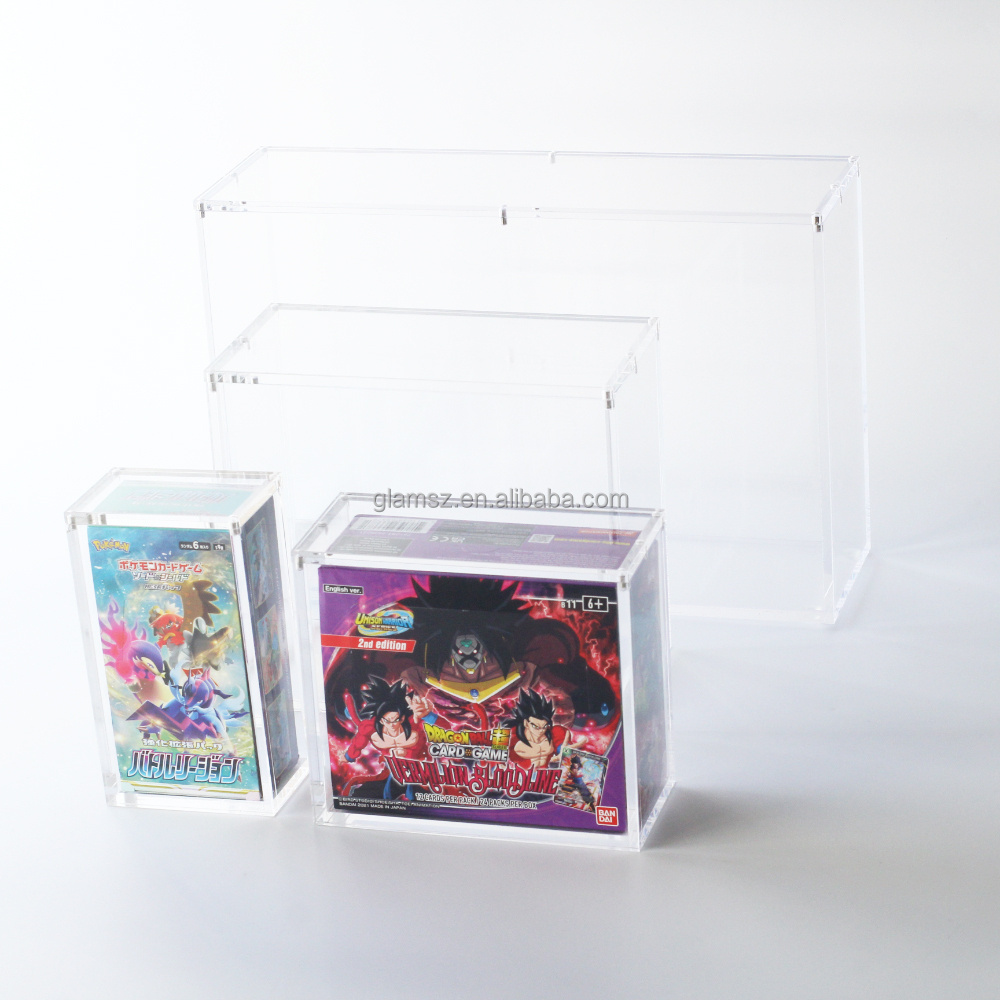 Custom Plexiglass TCG Card Storage Display Elite Trainer ETB Acrylic Case Pokemon Booster Box