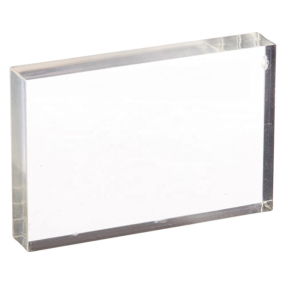 High Transparency Acrylic Finished Block Risers Clear Acrylic Solid Display Blocks