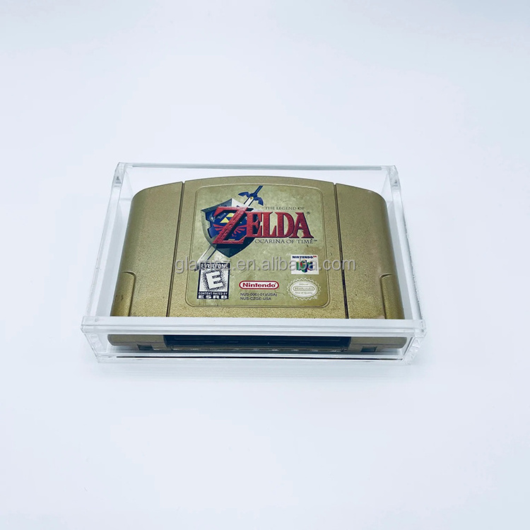 Nintendo 64 N64 Cartridge Video Game Acrylic Display Case Protector