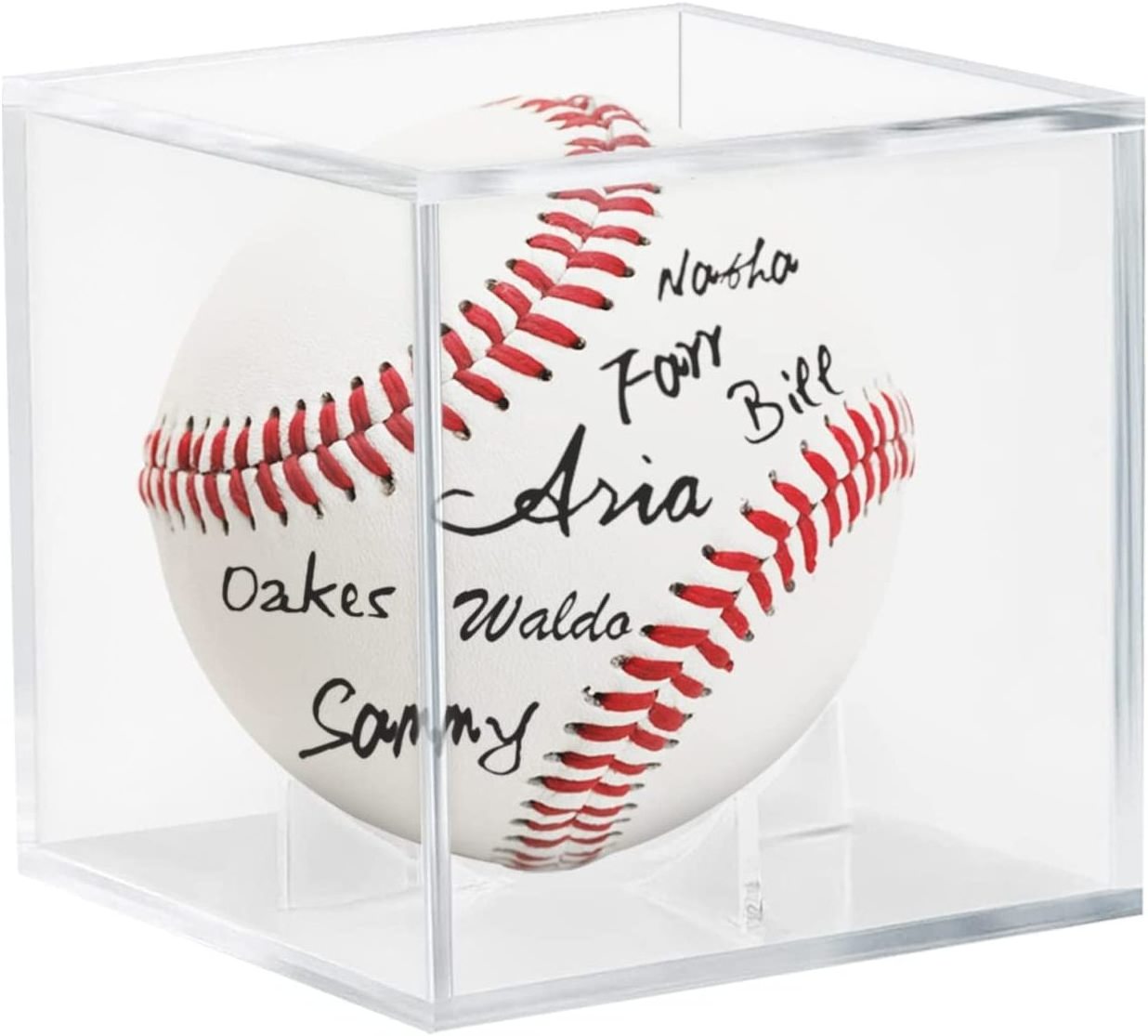 Acrylic Baseball Case for Display UV Protected Baseball Display Cube Autographed Clear Display Case Baseball