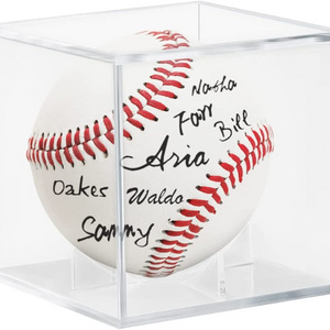 Acrylic Baseball Case for Display UV Protected Baseball Display Cube Autographed Clear Display Case Baseball