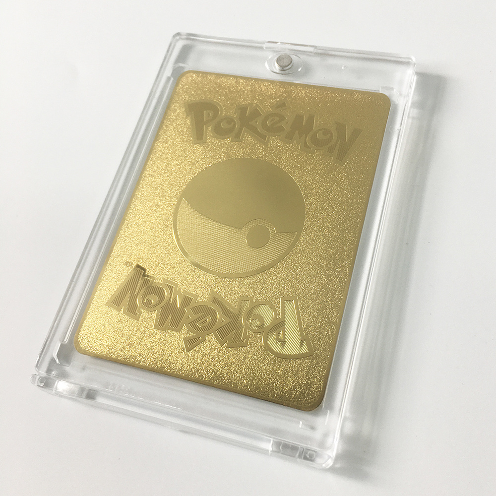 Clear plastic Deck box Trading card game pokemon display graded acrylic magnetic card frame