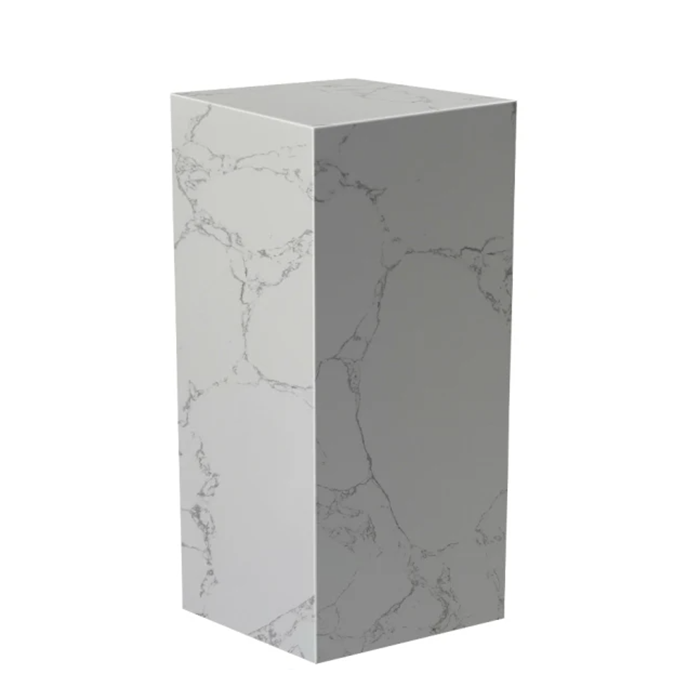 Low Price Wedding White Black Cuboid Holder Perspex Marble Pillar Acrylic Statue Figure Display Cube