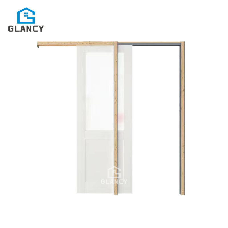 Best Selling Pocket Door Slide System Invisible Soft Sliding Close Wood Interior Pocket Sliding Doors