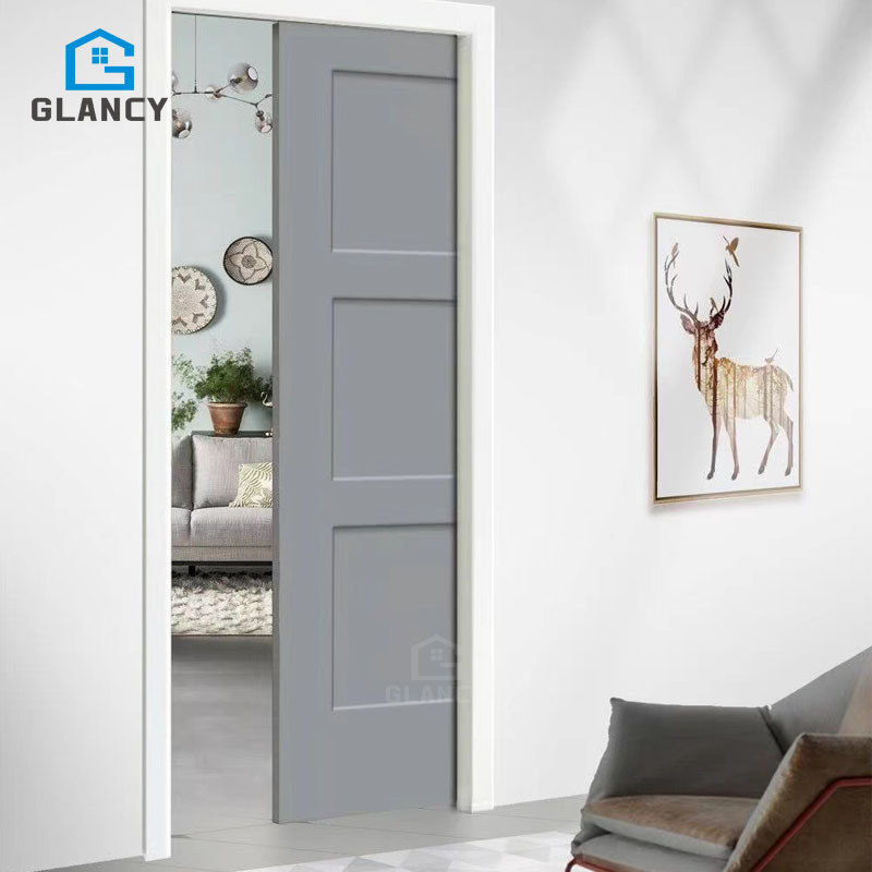 Best Selling Pocket Door Slide System Invisible Soft Sliding Close Wood Interior Pocket Sliding Doors