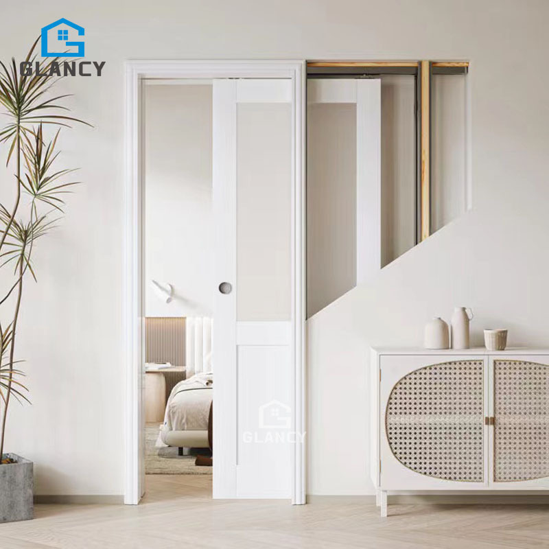 Best Selling Pocket Door Slide System Invisible Soft Sliding Close Wood Interior Pocket Sliding Doors