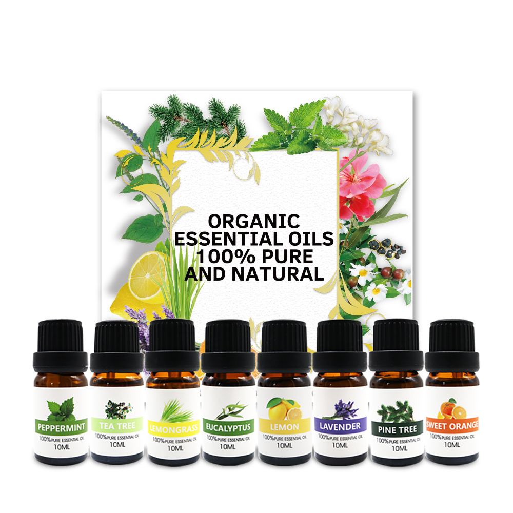 Essential Oil 6pc Set in Gift Box Diffusers Essential oil pure Massage Aromatherapy Candle Making