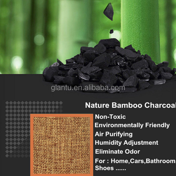 Natural bamboo charcoal bag air purifying Odor Eliminator bag Charcoal deodorizer bag 75G*2PACK