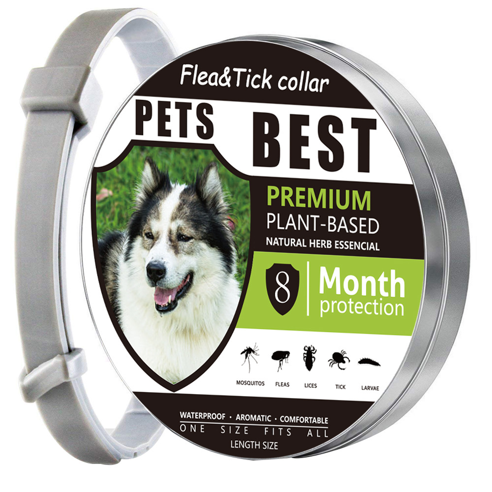 Flea and Tick Collar for Dog, Made with Natural Plant Based Essential Oil, Safe and Effective Repels Fleas and Ticks