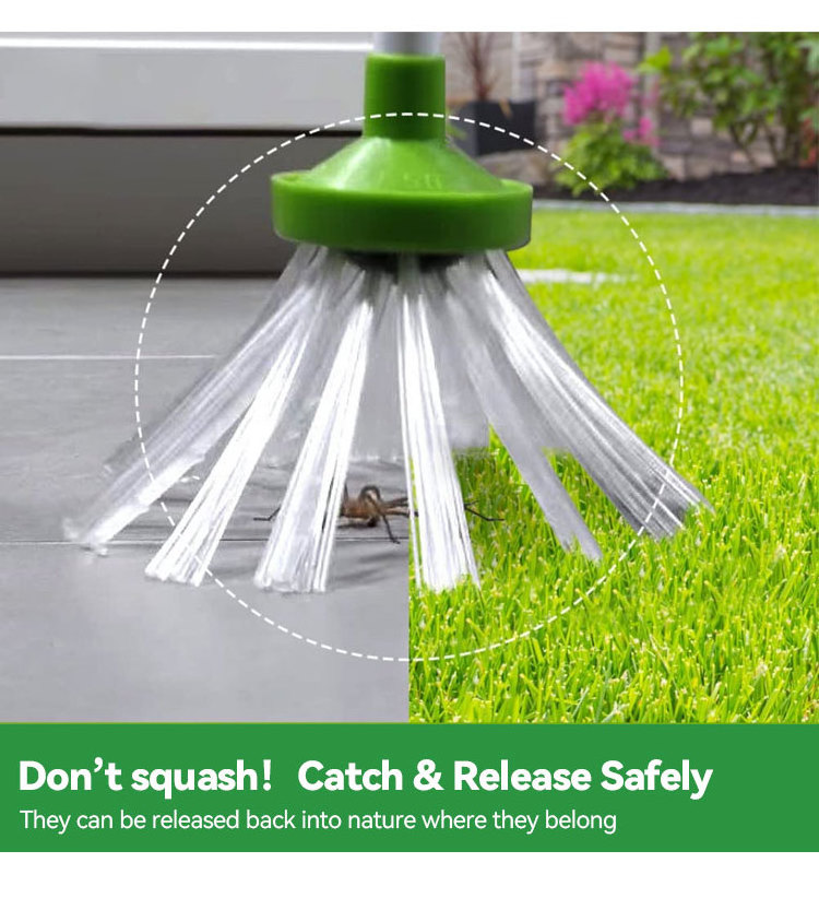 Eco-friendly Long Handle Insect Catch Grab Critter Catcher Spider and Insect Catcher