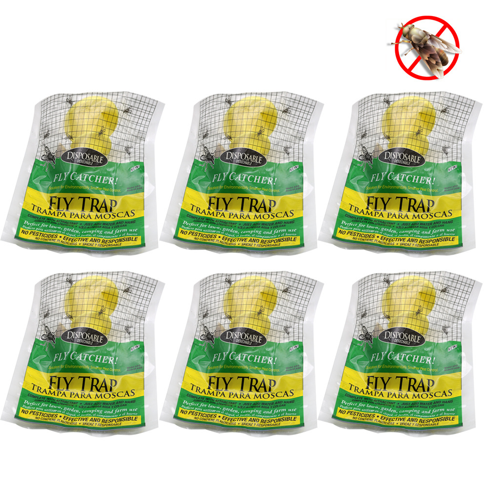 Outdoor Non-Toxic Disposable Big Bag Fly Trap,Fly Trap Catcher Insect Trap,No-Toxic Fly Catcher