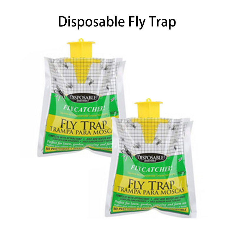 Disposable Big Bag Fly Trap, Catches Flies in Agricultural Areas with Non-Toxic Fast-Acting Fly Attractant