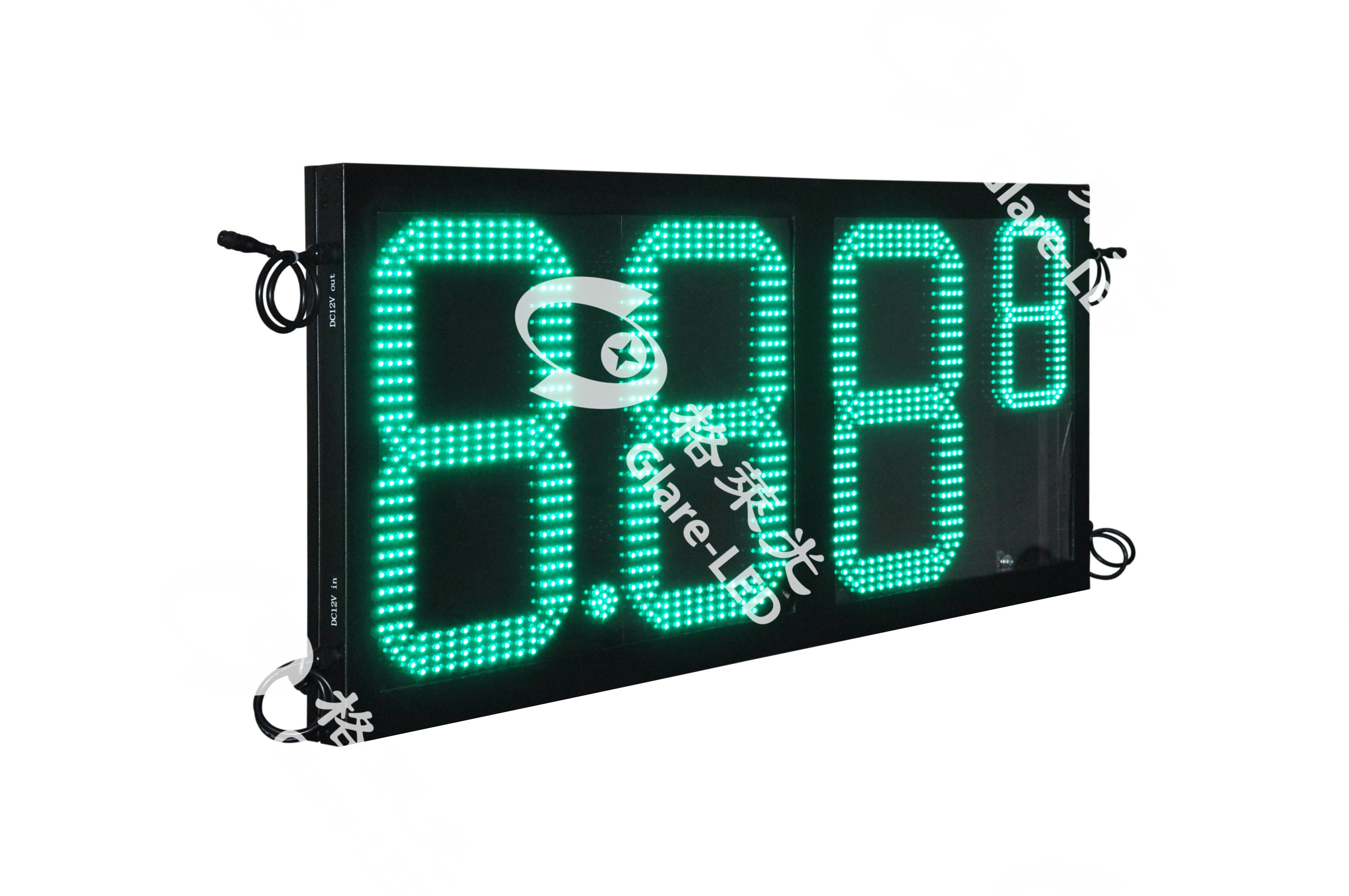 Outdoor electronic led display 20 inch 7 segment led display gas price changer