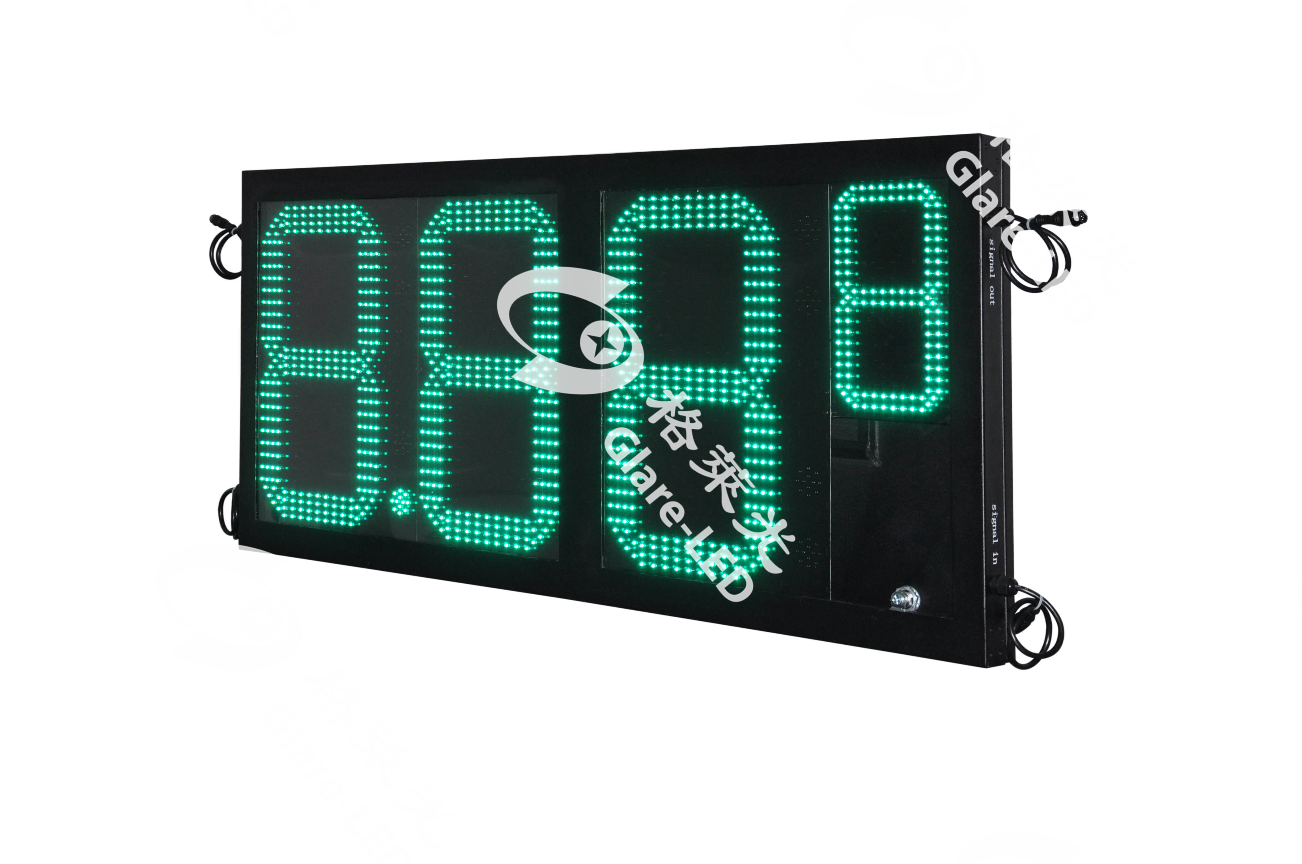 Outdoor electronic led display 20 inch 7 segment led display gas price changer