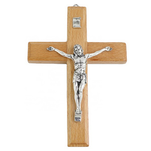 High Quality Christian Gift Wood Wall Cross Wooden Hanging Crucifix