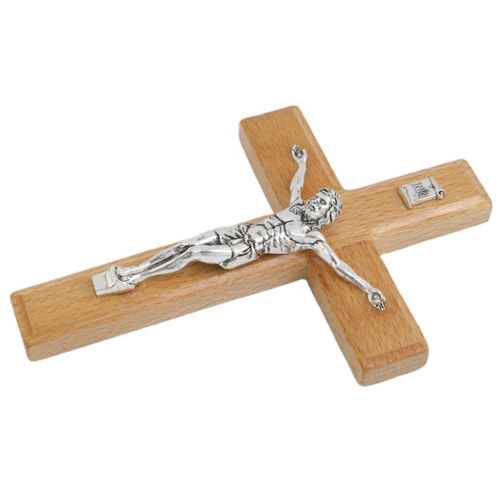 High Quality Christian Gift Wood Wall Cross Wooden Hanging Crucifix