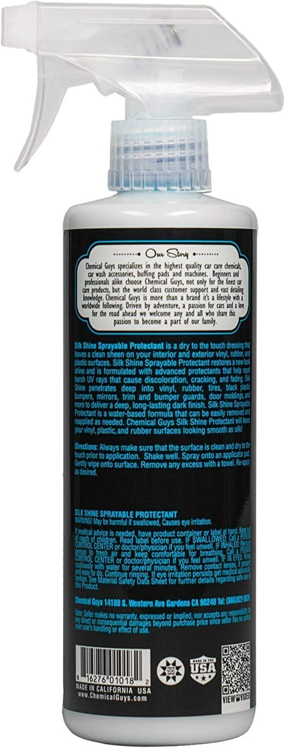 Factory price   Silk Shine Spray-able Dry-To-The-Touch Dressing and Protectant for Tires, Trim, Vinyl, Plastic