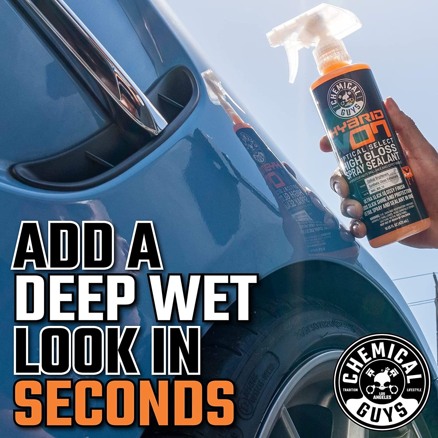 Good hydrophobic Chemical Guys WAC_808_16 - Hybrid V7 Optical Select High Gloss Spray Sealant & Quick Detailer