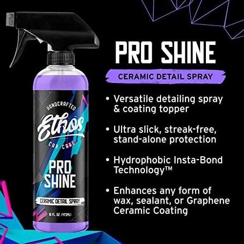 High shine effect   Ceramic Detail Spray| Spray Wax For Car Detailing Quick Detail Car Wax | Waterless Car Cleaning