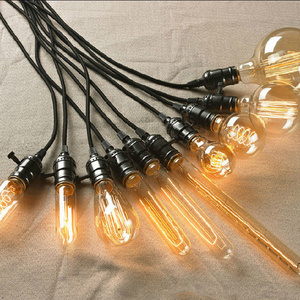 Classic retro style edison lighting bulb manufacturers decorative carbon filament lamp 40w vintage antique edison bulb