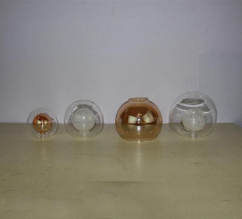 Modern G9 hand blown glass light shade replacement glass with different shades