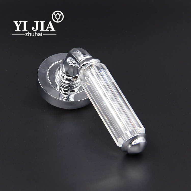 classic double sided interior crystal pull door handle