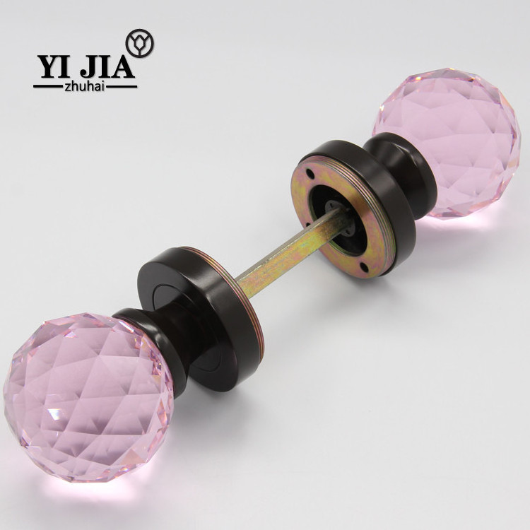 modern indoor double sided crystal privacy door knobs passage