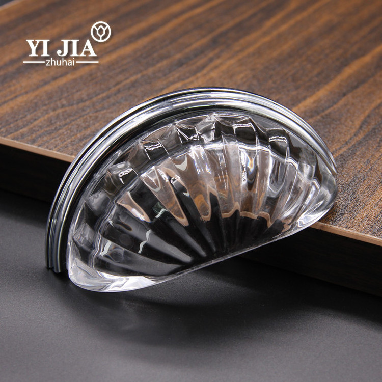 Modern Art Deco Clear Kitchen Cupboard Dresser Cabinet Drawers Furniture Hardware Crystal Glass Pulls And Knobs