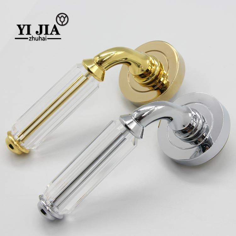 classic double sided interior crystal pull door handle