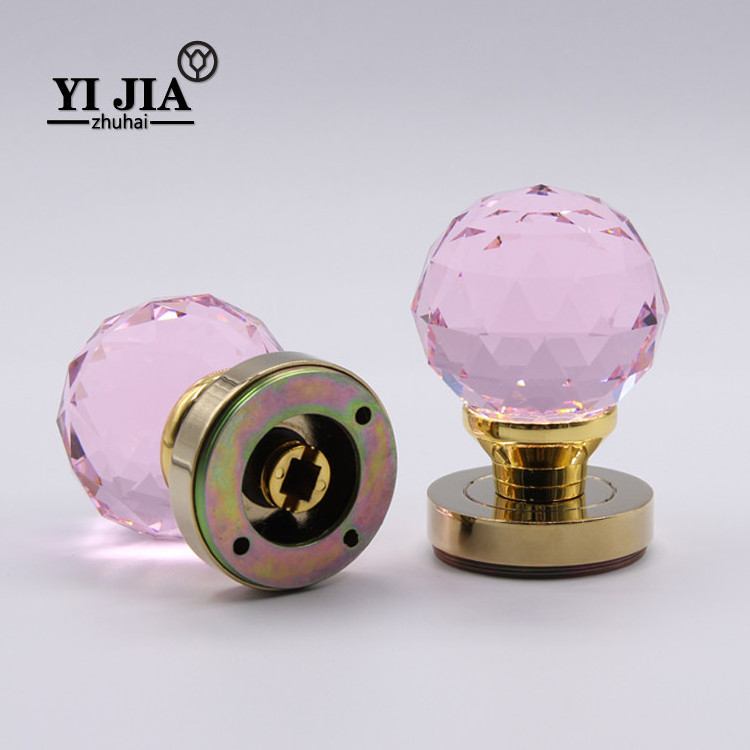 modern indoor double sided crystal privacy door knobs passage