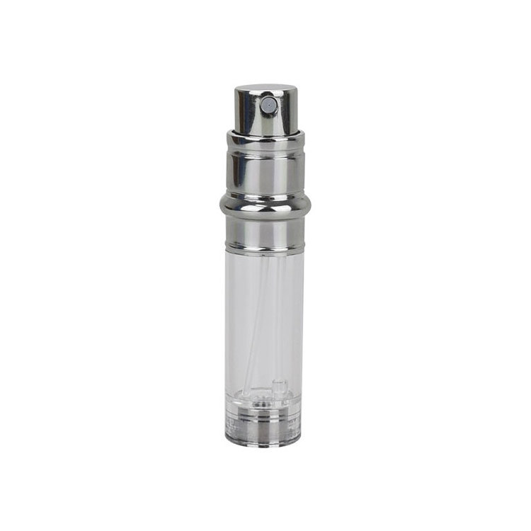 hot sale pink with Silver broken diamond fine flash perfume atomizer tube glass sprayer bottle