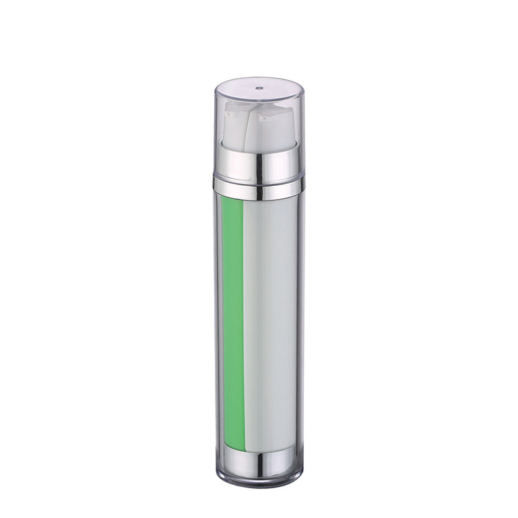 20ml*2 plastic airless eye cream bottle dual chamber pump dispenser bottle